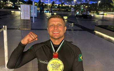 Paratleta de Balneário Camboriú conquistou título de campeão mundial de parajiujitsu em Abu Dhabi